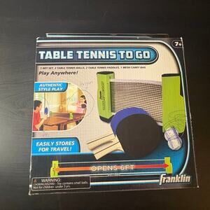 Franklin Table Tennis to Go Portable Net and Paddles Green